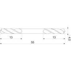 YATO Burghiu dublu pentru metal 4mm, prindere cili..